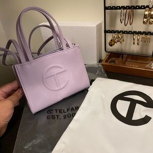 Small Lavender Telfar Shopping Bag
